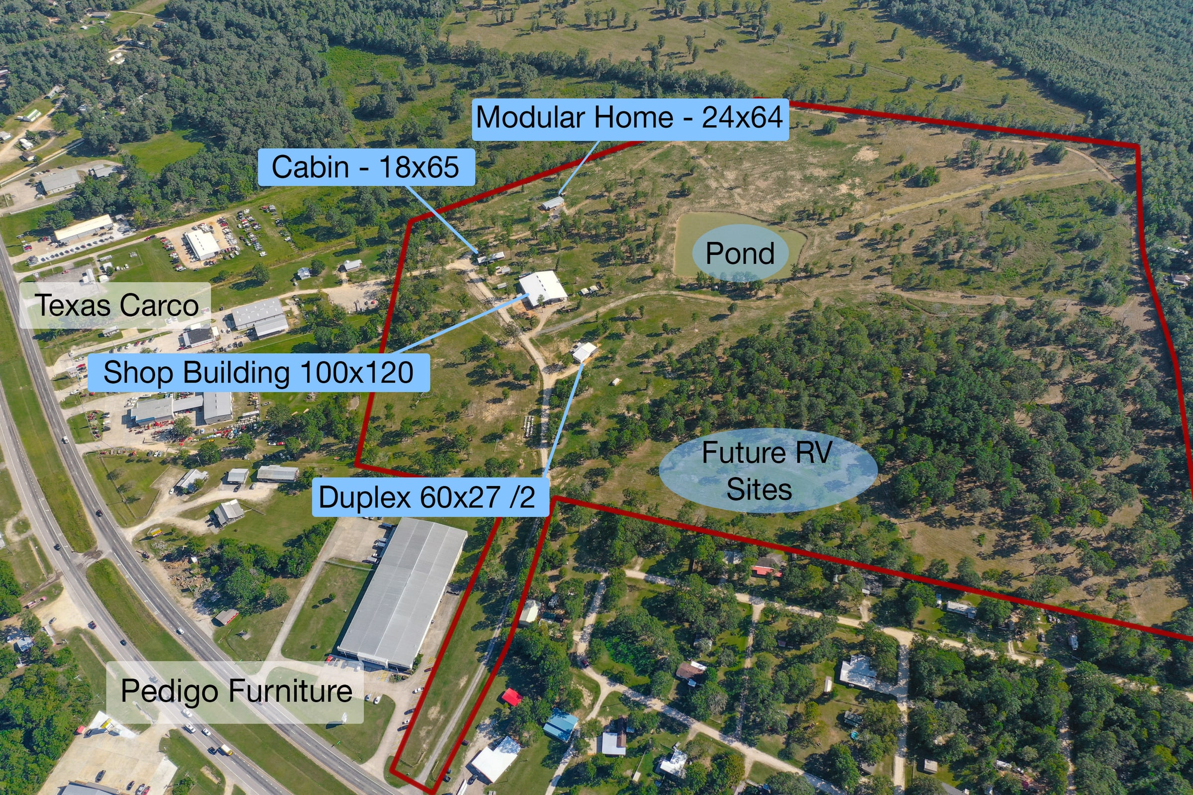 Professional aerial real estate photograph 9